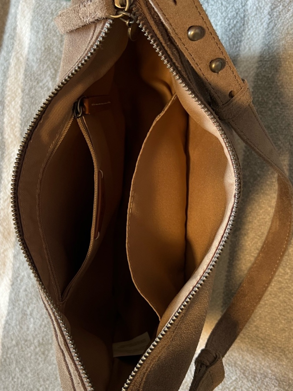 The Sak Tess Shoulder Bag- Mushroom Suede - Picture 7 of 12